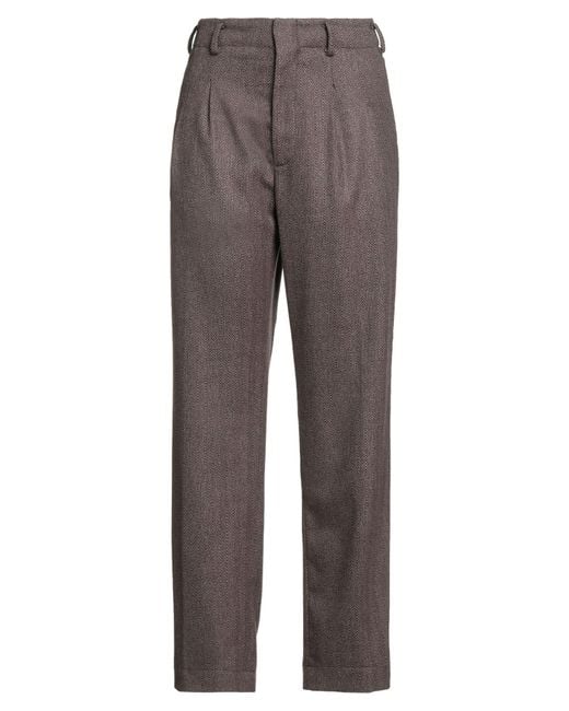 TRUE AVENUE Gray Pants Polyester, Viscose, Elastane