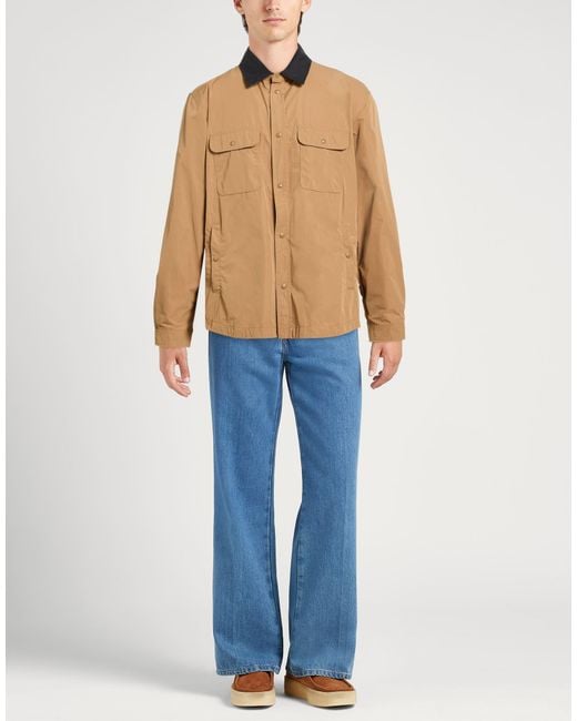 Woolrich Brown Jacket Polyester, Cotton for men