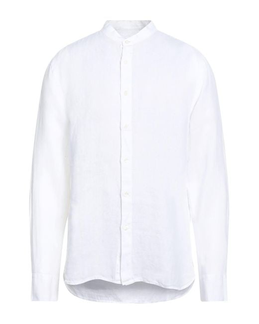 120% Lino White Shirt for men