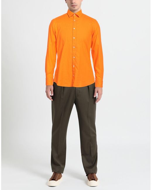 BASTONCINO Orange Shirt for men