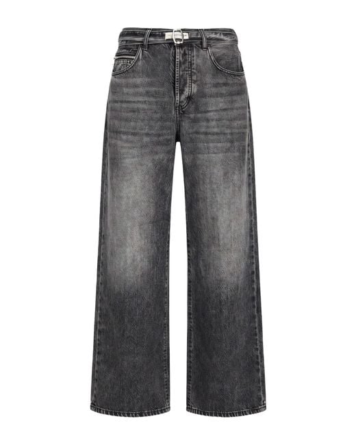 Yes London Gray Jeans Cotton for men