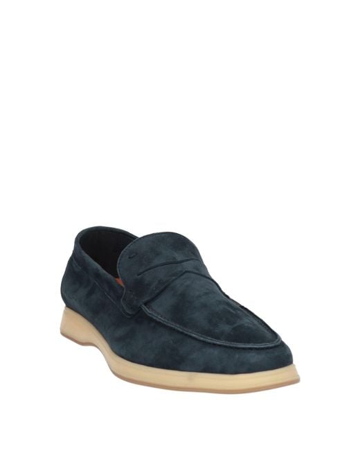 Andrea Ventura Firenze Blue Loafers for men