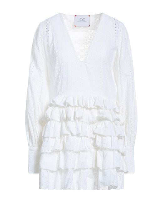 Cc By Camilla Cappelli White Mini Dress