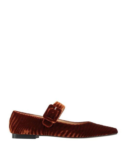 PROSPERINE® Brown Rust Ballet Flats Textile Fibers