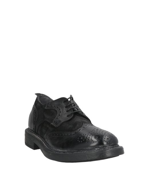 Moma Black Lace-Up Shoes for men