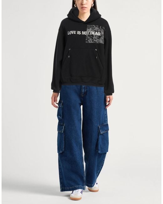 Tanaka Black Sweatshirt Polyester, Cotton, Elastane