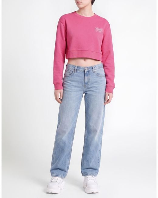 Moschino Pink Sweatshirt Cotton