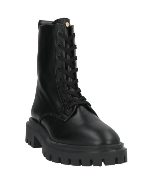Stuart Weitzman Black Ankle Boots Leather