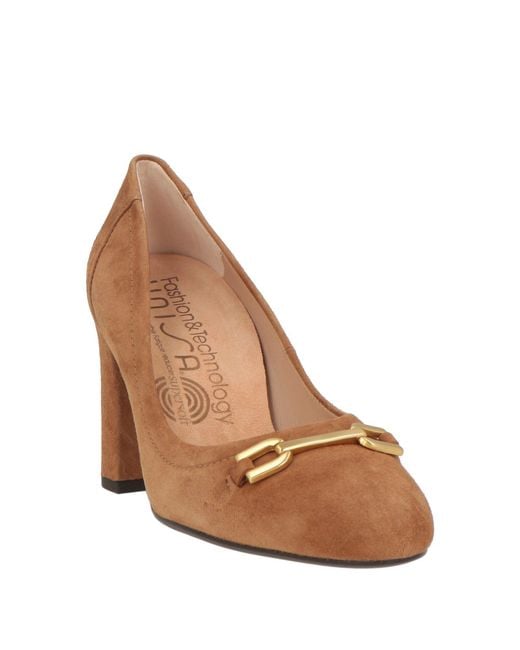 Unisa Brown Pumps Leather