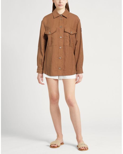 Historic Brown Camel Jacket Cotton, Linen