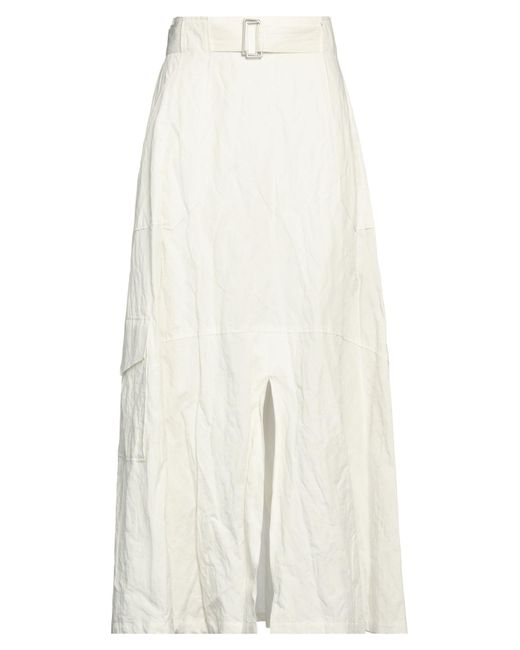 Fabiana Filippi White Maxi Skirt