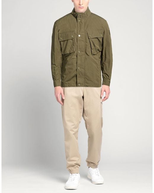 Belstaff Green Military Jacket Polyamide, Cotton for men