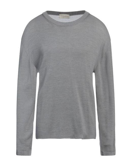 Officine Generale Gray Sweater Merino Wool, Cupro for men