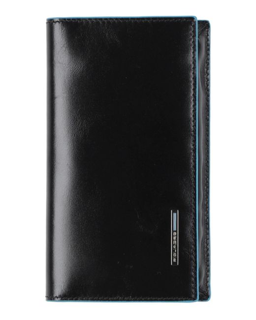 Piquadro Black Cardholder Cow Leather for men