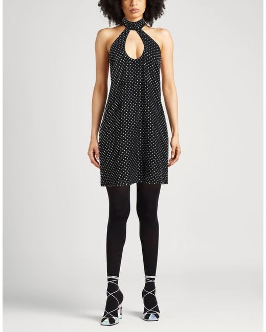 Amen Black Mini Dress Polyester