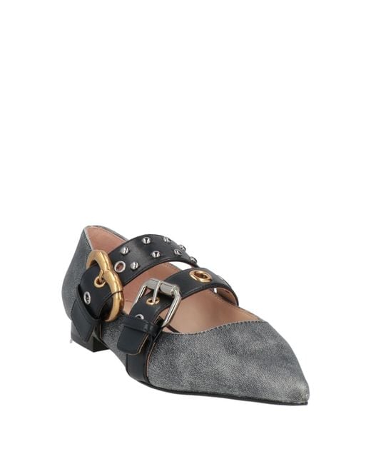 Pinko Gray Ballet Flats