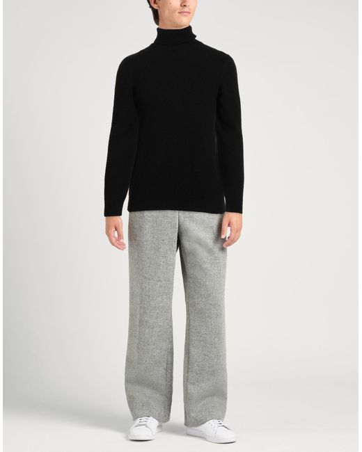 Daniele Alessandrini Black Turtleneck Acrylic, Wool, Alpaca Wool for men