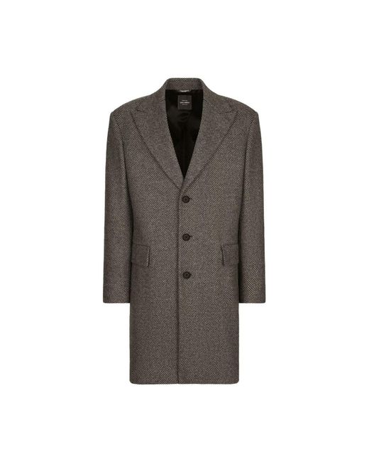 Manteau long Dolce & Gabbana pour homme en coloris Brown