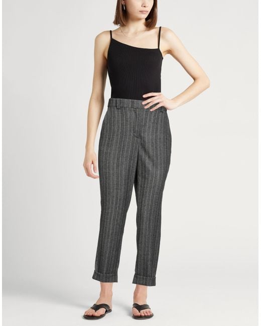 Peserico Gray Pants Virgin Wool, Elastane