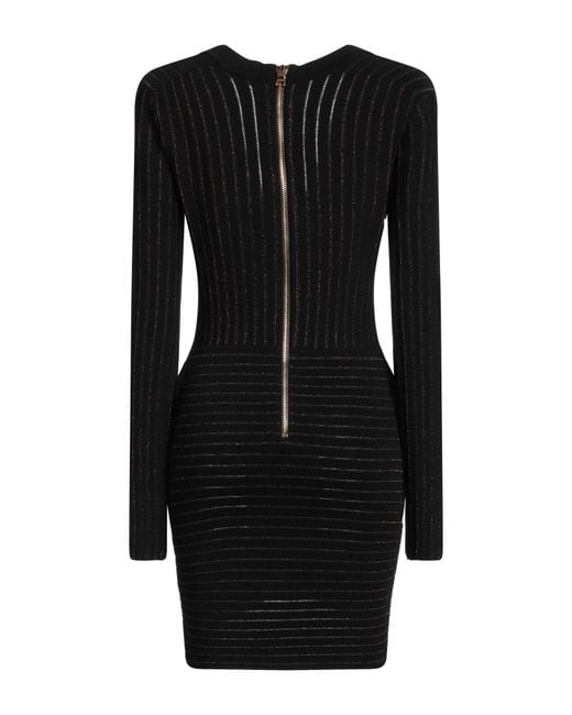 Balmain Black Mini Dress
