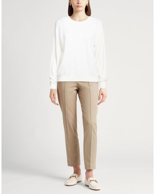 Eleventy White Sweater Wool