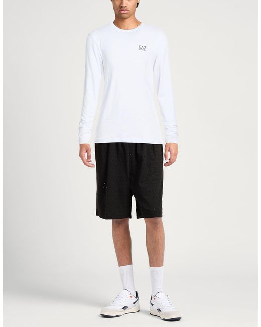 EA7 White T-Shirts for men
