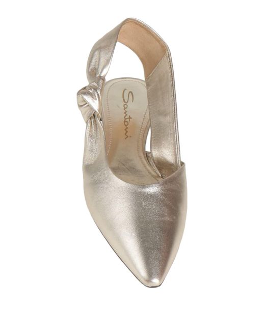 Santoni Natural Ballet Flats