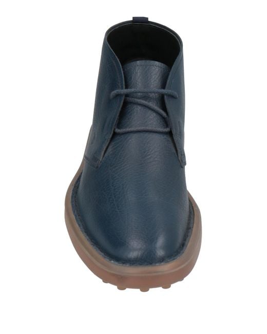 Tod's Blue Ankle Boots for men