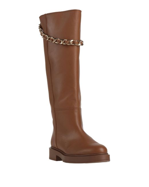 Alohas Brown Tan Boot Leather