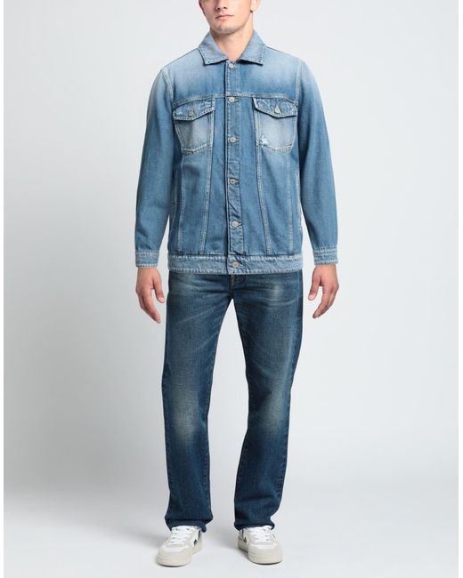 Dondup Blue Denim Outerwear for men