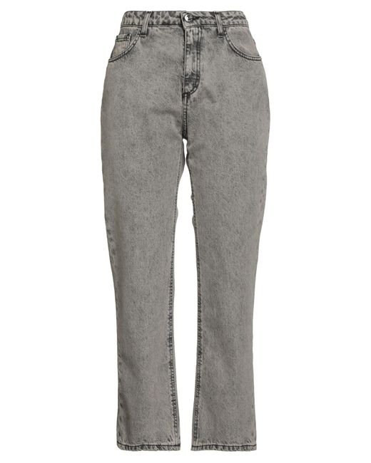 Pantalon En Jean Caractere en coloris Gray
