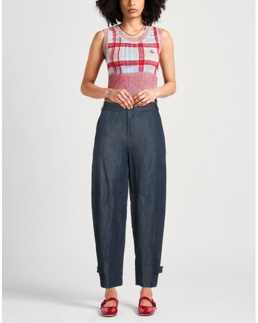 Caractere Blue Pants Lyocell