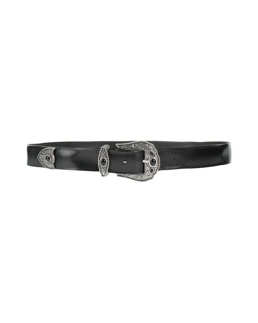 Orciani Black Belt Leather