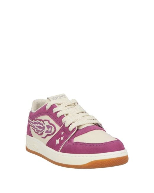 ENTERPRISE JAPAN Pink Sneakers Calfskin for men