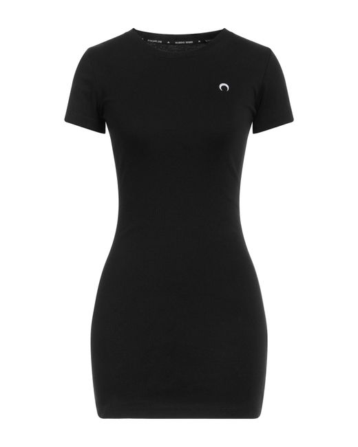 MARINE SERRE Black Mini Dress