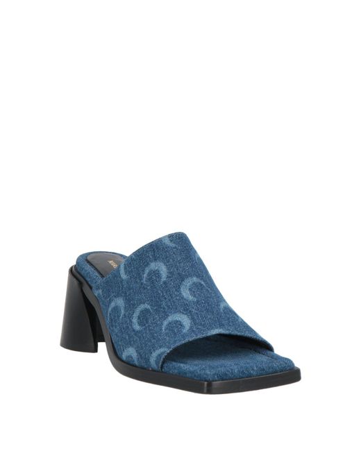 MARINE SERRE Blue Sandals Textile Fibers