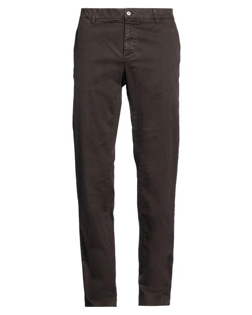 NEVER LAUNDRY Gray Pants Cotton, Elastane for men