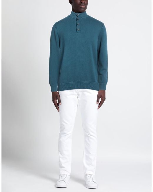 Diktat Blue Turtleneck for men