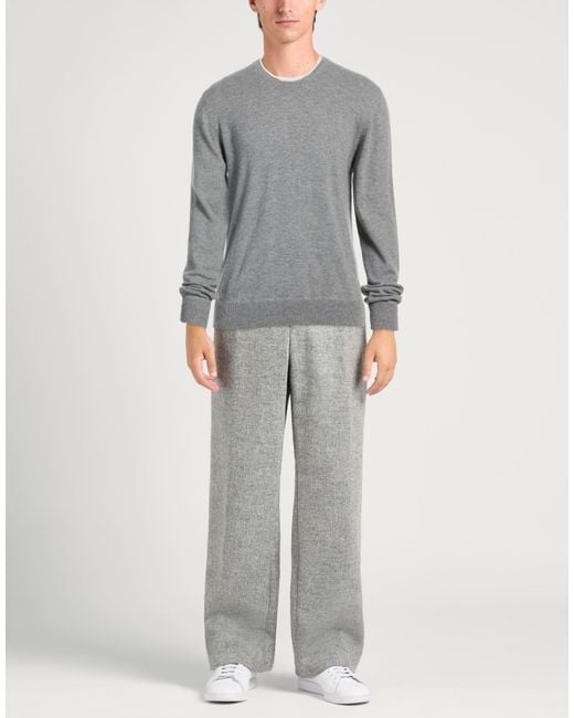 Alpha Studio Gray Sweater Geelong Wool for men