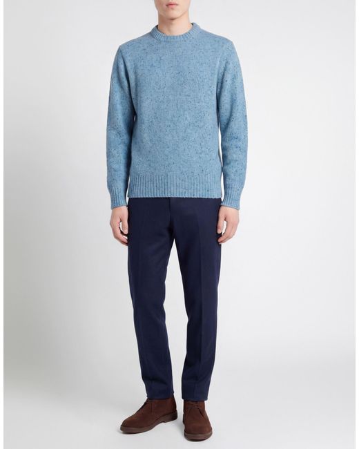 Kangra Blue Sweater Wool, Polyamide, Viscose for men