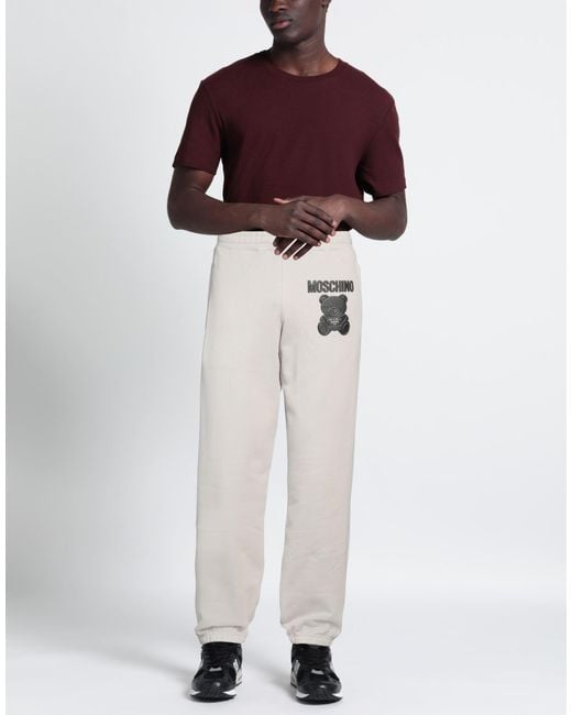 Moschino White Pants Organic Cotton for men