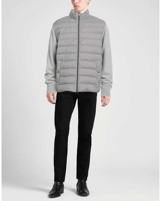 Herno Gray Puffer Wool, Polyester, Polyamide, Polyurethane for men