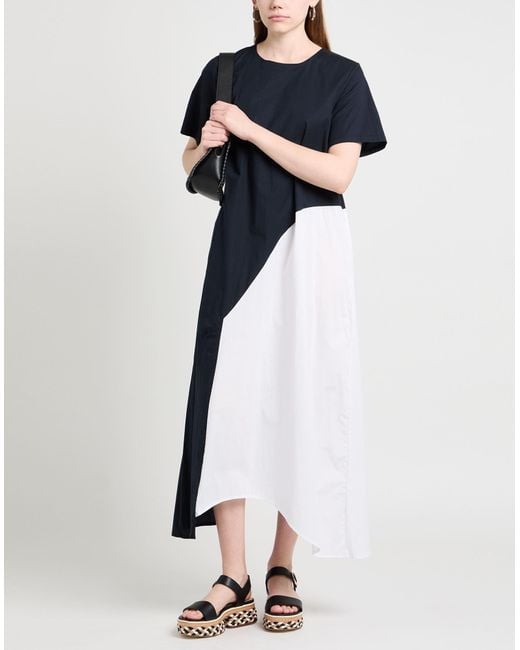 Alpha Studio Blue Midi Dress