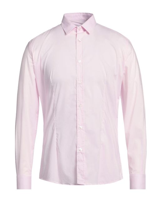 Grey Daniele Alessandrini Pink Shirt for men