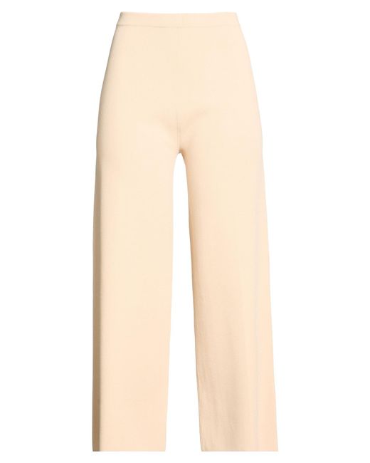 D.exterior Natural Pants Viscose, Polyamide