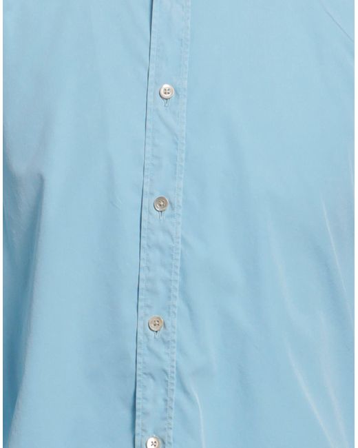 Camisa Boglioli de hombre de color Blue