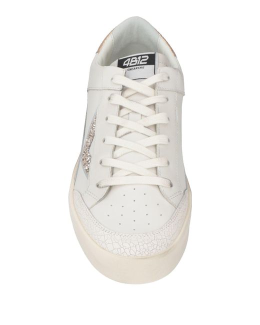 4b12 White Trainers