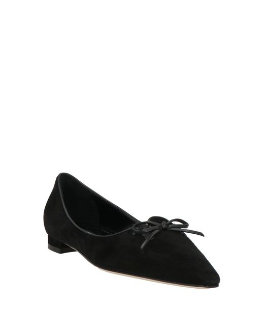 Manolo Blahnik Black Ballet Flats