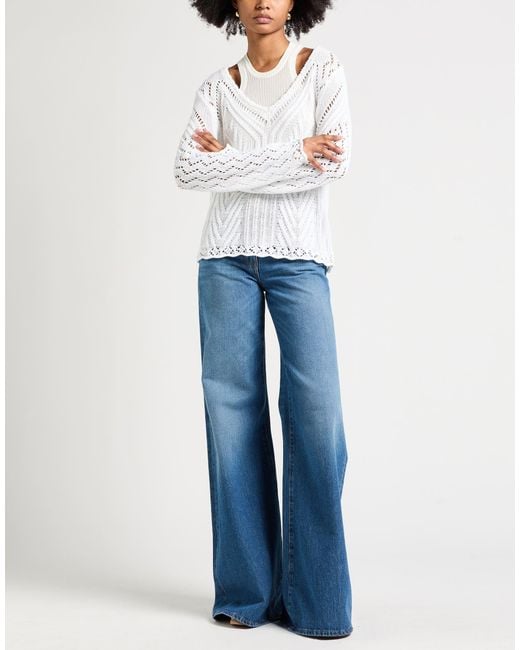 Kangra White Sweater Cotton