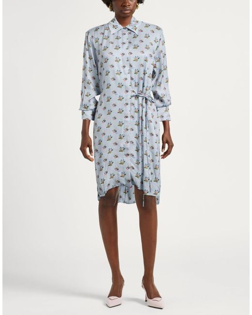 Maison Kitsuné Blue Mini Dress